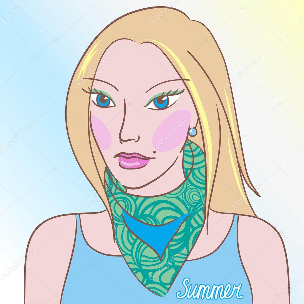Tone in clothes and a make-up for different types of appearance: summer
