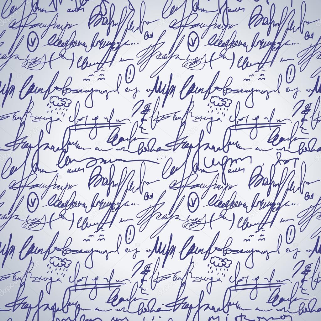 Abstract seamless hand write pattern