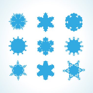 dokuz elegance kar taneleri topluluğu