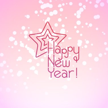 tipografi vektör yeni yıl kartı