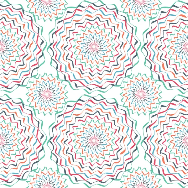 Sömlös färgstarka konstnärliga mönster — Stock vektor