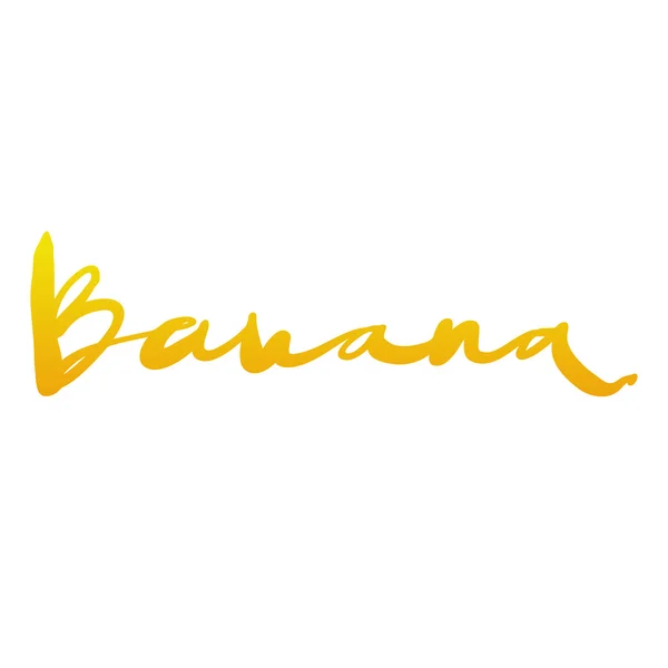 Lettering "Banana" — Stock Vector