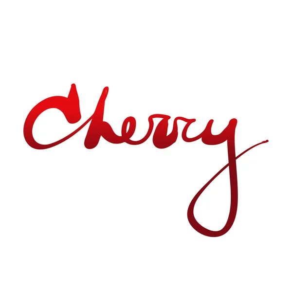 "cherry belettering" — Stockvector