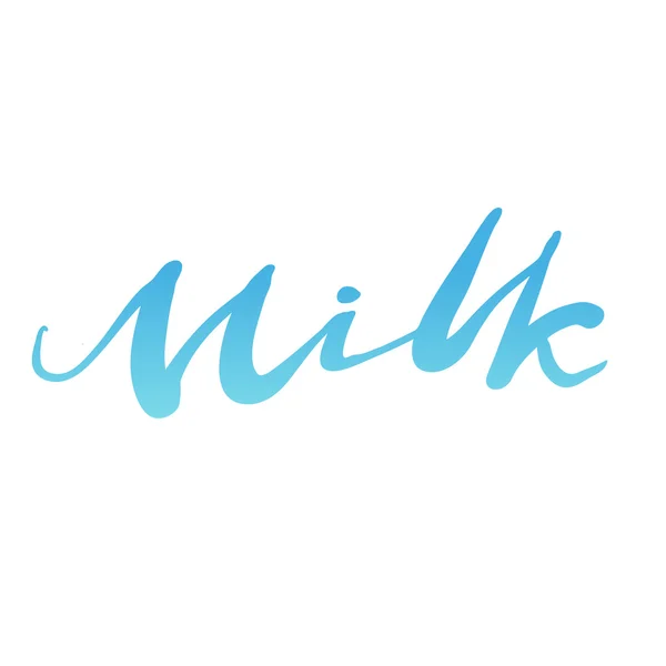 Blekkbokstaver "Melk " – stockvektor