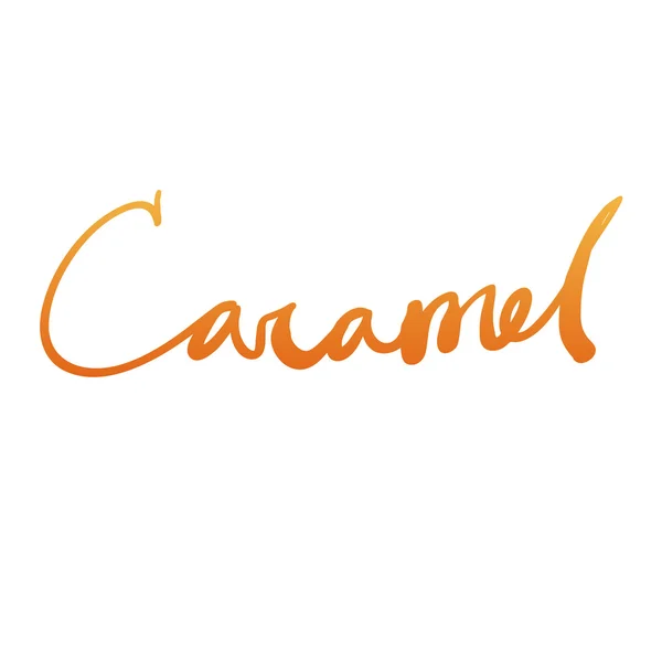 Letras de tinta "Caramelo " — Vector de stock