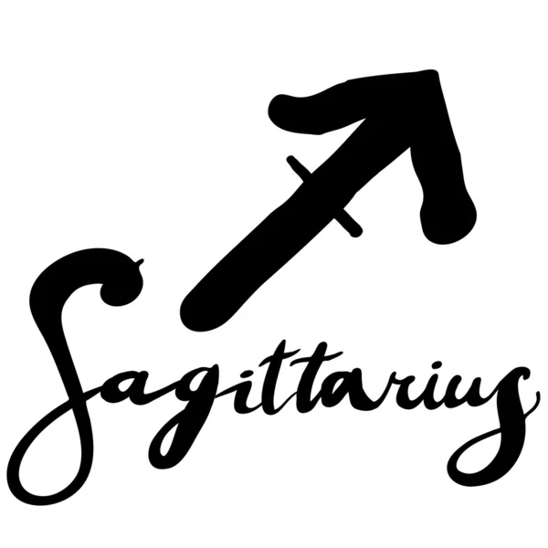 Zodiac sign "Sagittarius" — Stock Vector