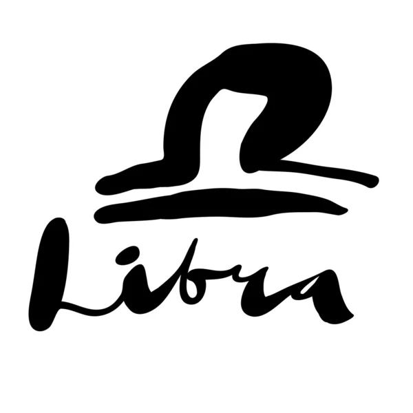 Signo do zodíaco "LIBRA " — Vetor de Stock