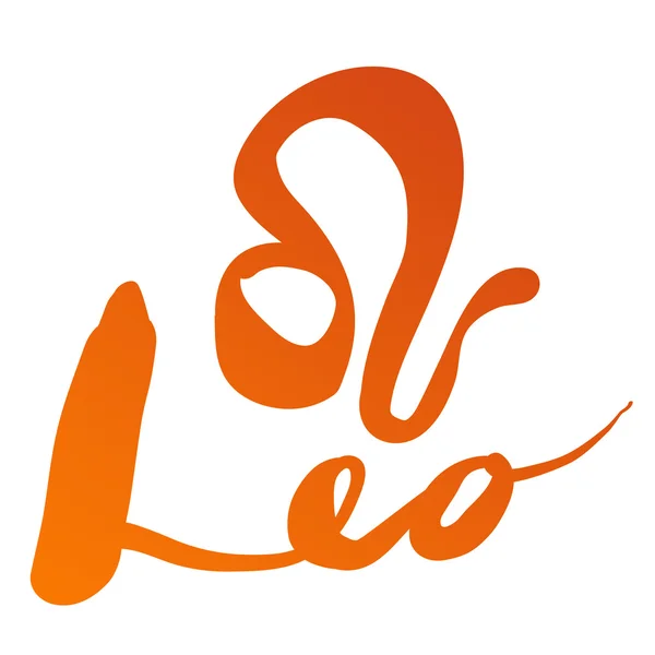 Zodiac sign "Leo" — Stock Vector