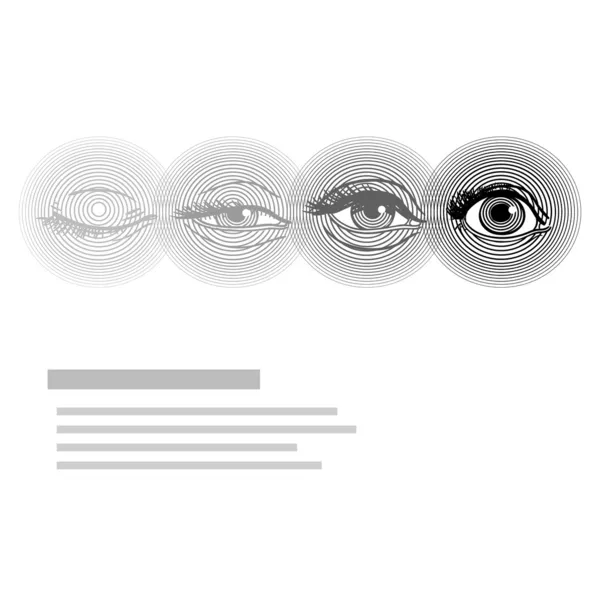 Ojos humanos — Archivo Imágenes Vectoriales