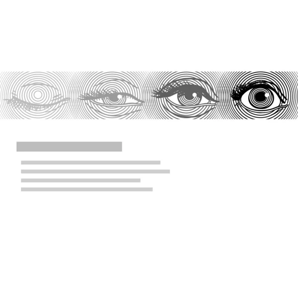 Ojos humanos — Vector de stock