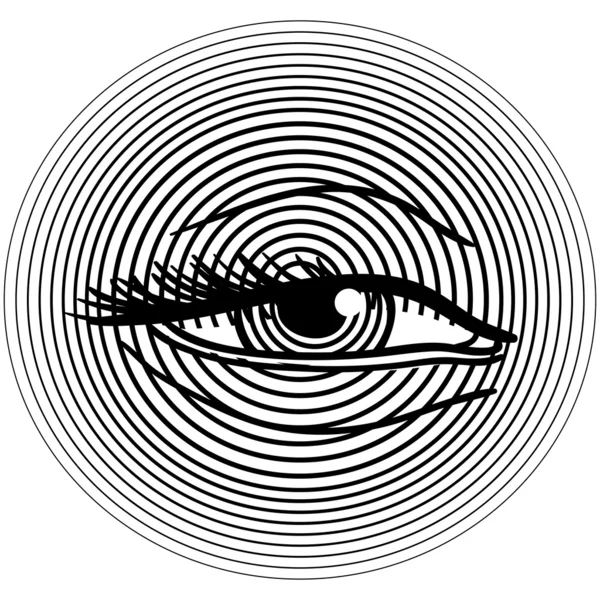 Réveiller l'œil humain — Image vectorielle
