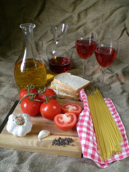 Ingredientes de la comida a la cocina italiana . — Foto de Stock