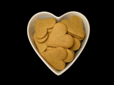 gingerbread kalplerin heartshaped kase.