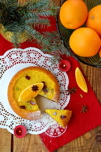 Gâteau orange Noël — Photo