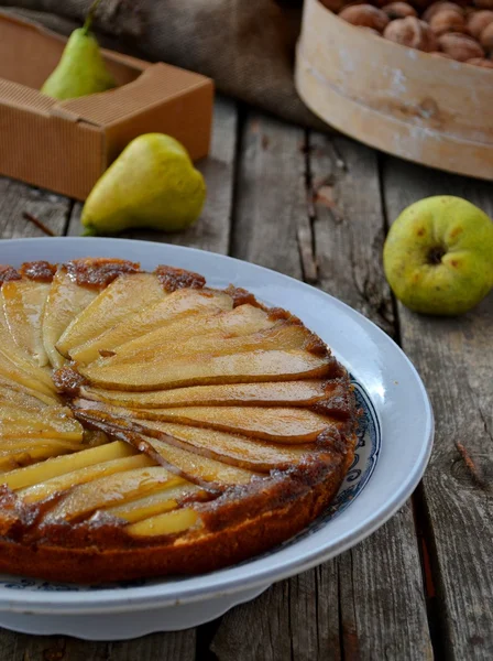 Birnenkuchen — Stockfoto