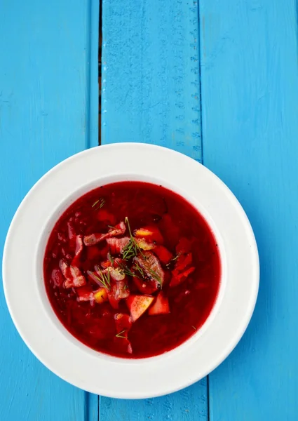 Beet root soup — Stock Photo, Image