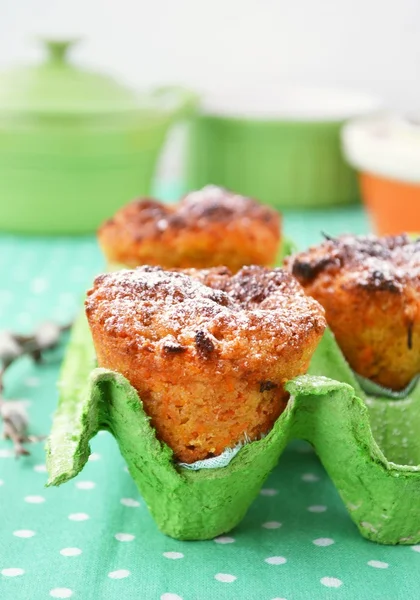 Muffins de cenoura — Fotografia de Stock