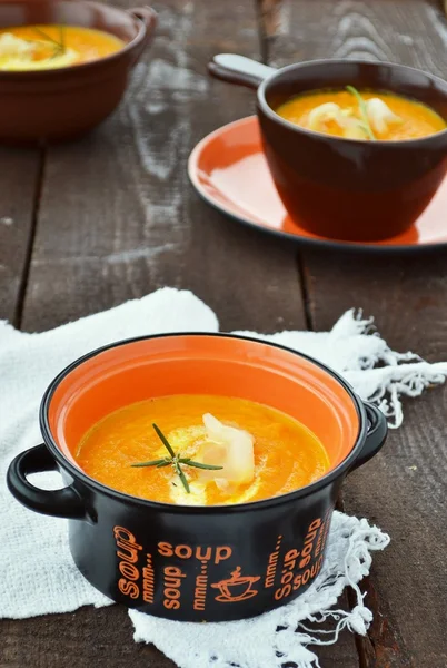 Sopa de cenoura — Fotografia de Stock