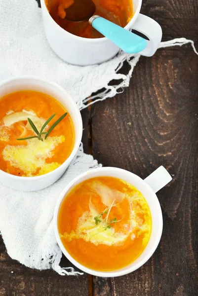 Sopa de cenoura — Fotografia de Stock