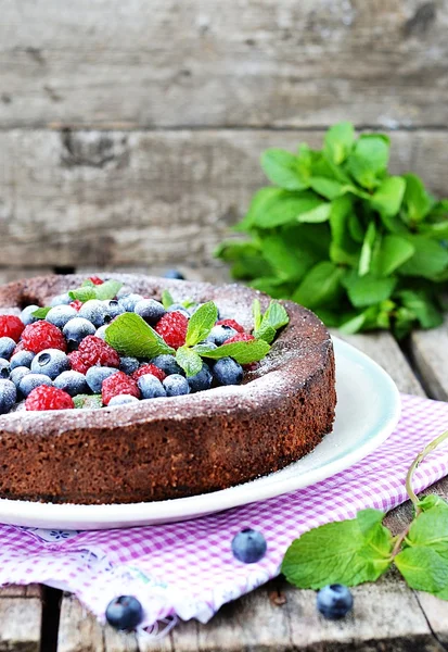 Beerenkuchen — Stockfoto