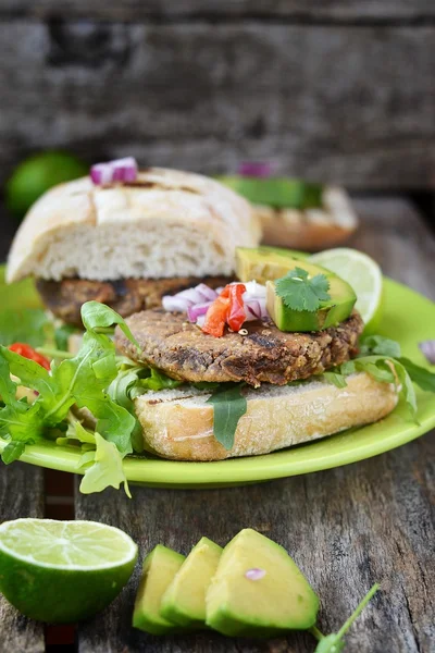 Hamburger vegetariano — Foto Stock