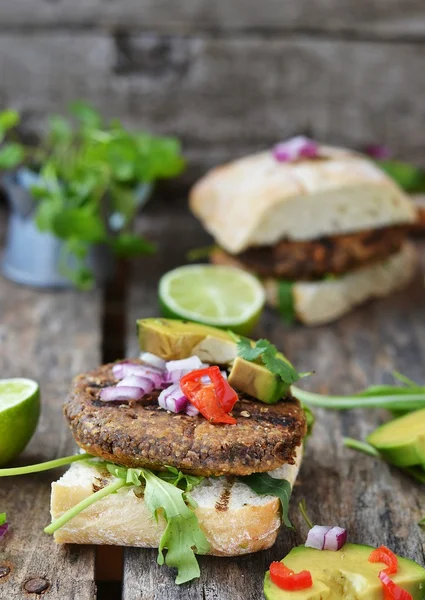 Vegetarian burger — Stock Photo, Image