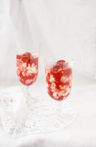 Strawberry risotto — Stock Photo, Image