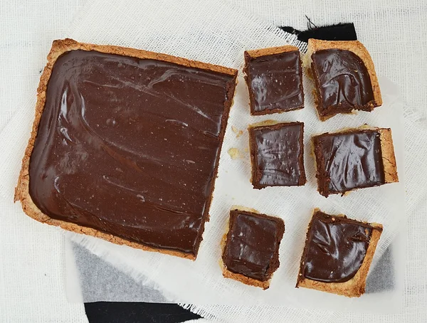 Schokolade-Karamell-Torte — Stockfoto