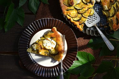 Clafoutis kabak ve keçi peyniri