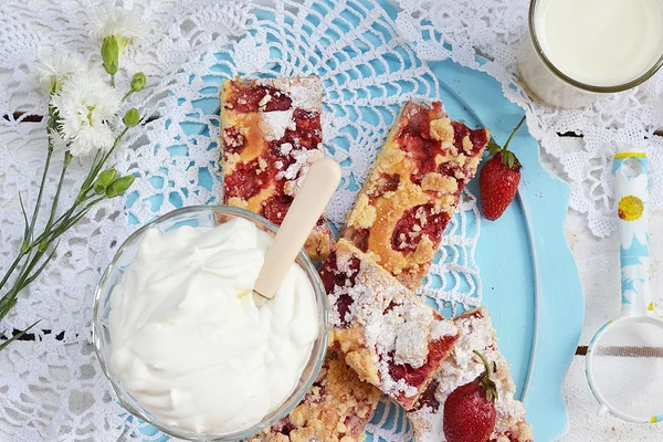 Strawberry pie — Stock Photo, Image