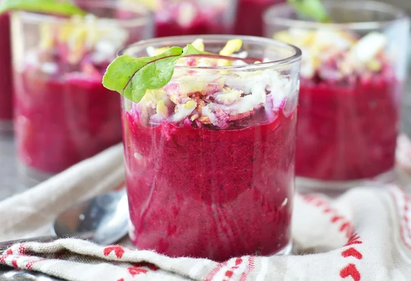 Beet root Verrine — Stock Photo, Image