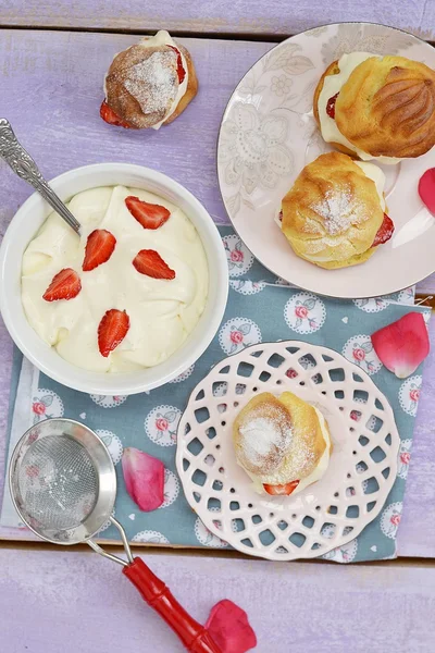 Pâtisserie aux fraises — Photo