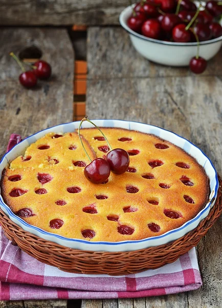 Torta di ciliegie — Foto Stock