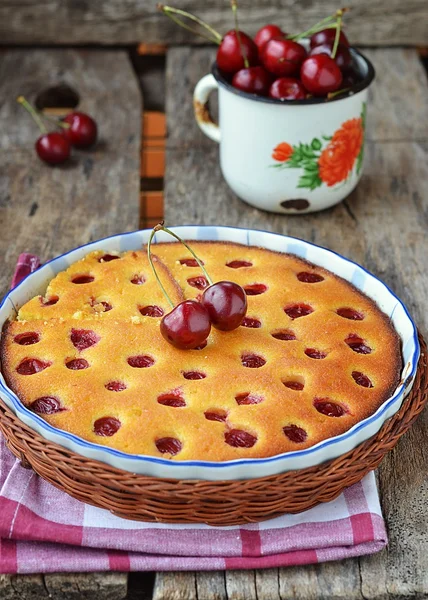 Torta de cereja — Fotografia de Stock