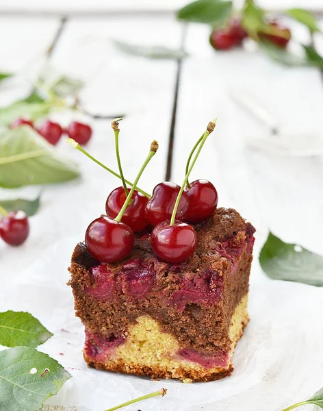 Torta di ciliegie — Foto Stock