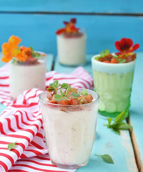 Květák panna cotta — Stock fotografie