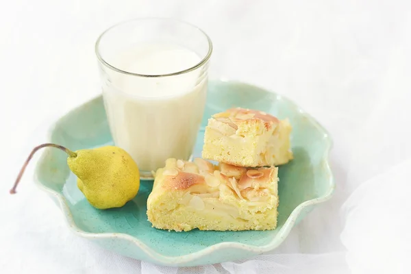 Birnenkuchen — Stockfoto