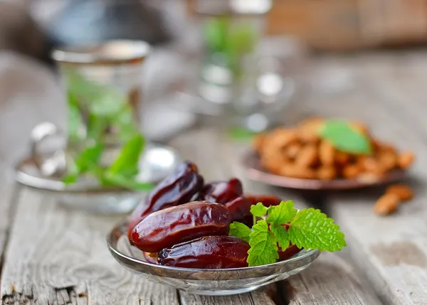 Frutos secos de palma datilera — Foto de Stock