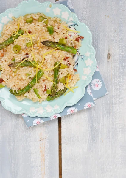 Asparagus risotto — Stock Photo, Image