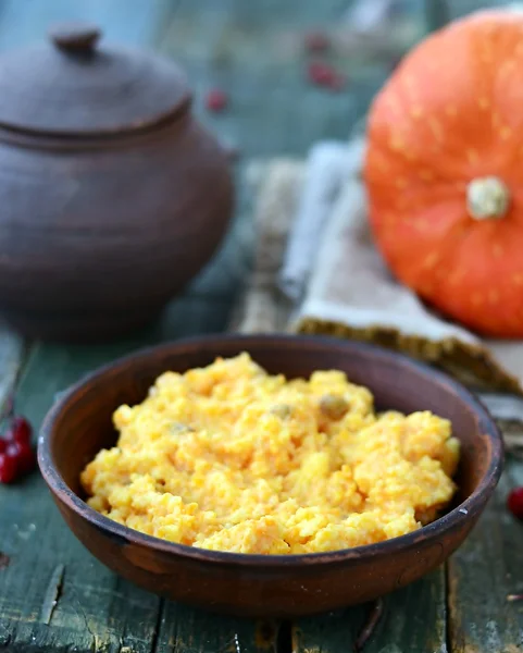 Kasha di zucca e miglio — Foto Stock