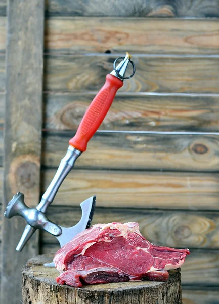 Syrové maso hovězí maso — Stock fotografie