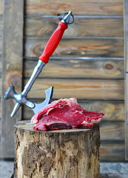 Rå nötkött kött — Stockfoto