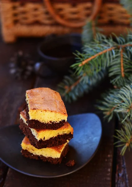 Chocolade brownie — Stockfoto