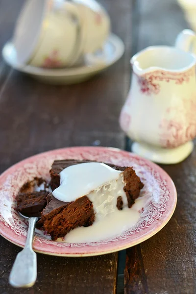 Chocolade taart — Stockfoto