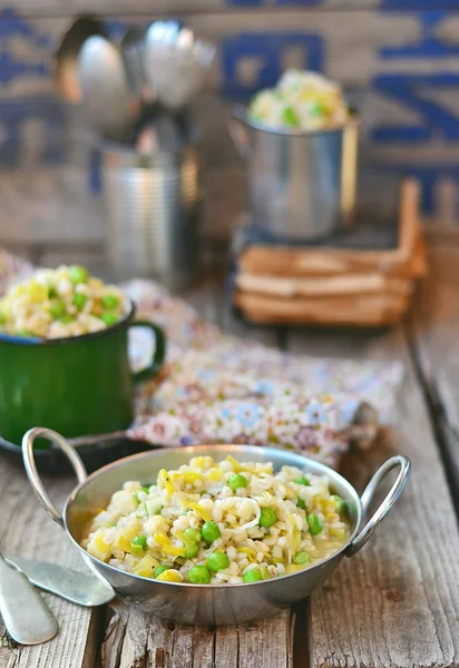 Barley groat risotto — Stock Photo, Image