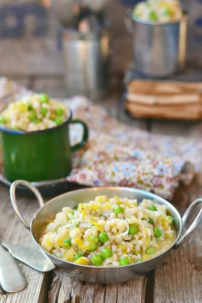 Barley groat risotto — Stock Photo, Image