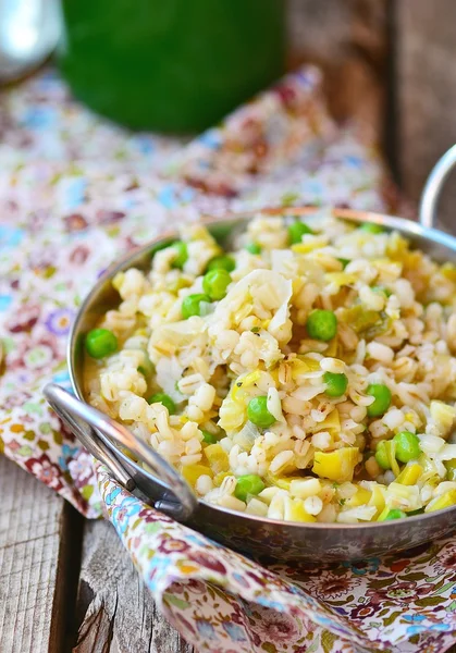 Barley groat risotto — Stock Photo, Image