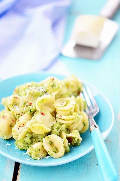 Pasta med broccoli — Stockfoto