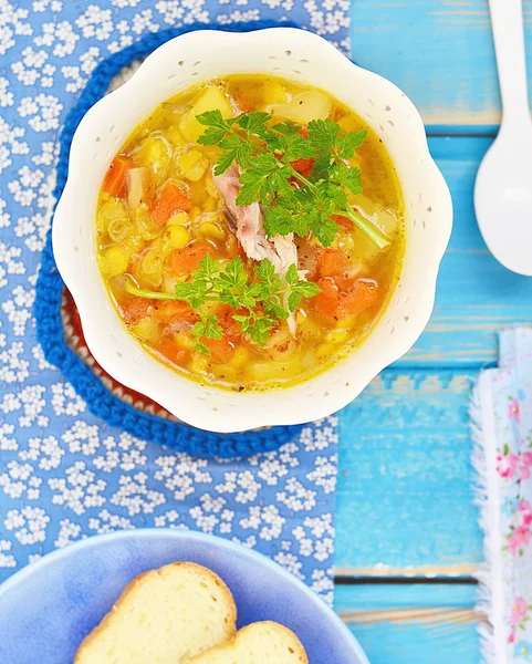 Sopa de ervilha — Fotografia de Stock