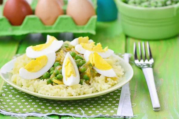 Gemüse-Curry mit Eiern — Stockfoto